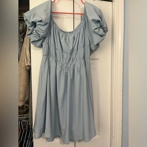 Puff Sleeve Off the Shoulder Dress